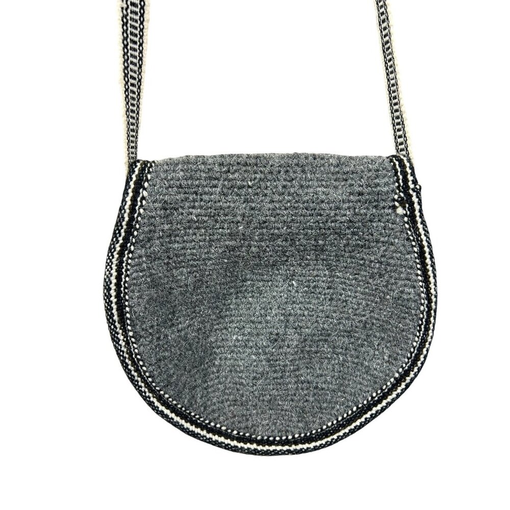 Handmade Woolen Crossbody Bag Horse and Tribal Pattern Cowgirl Core Southwest - Picture 6 of 9